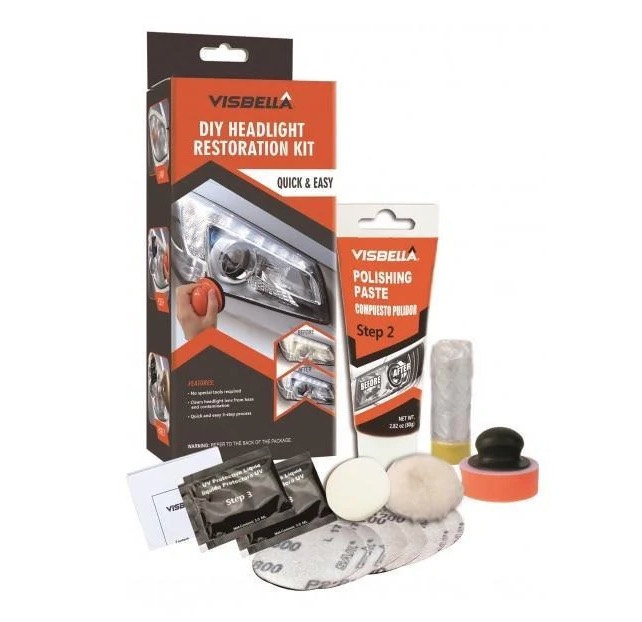 Kit Polish Faruri Auto Visbella cu discuri de curatare